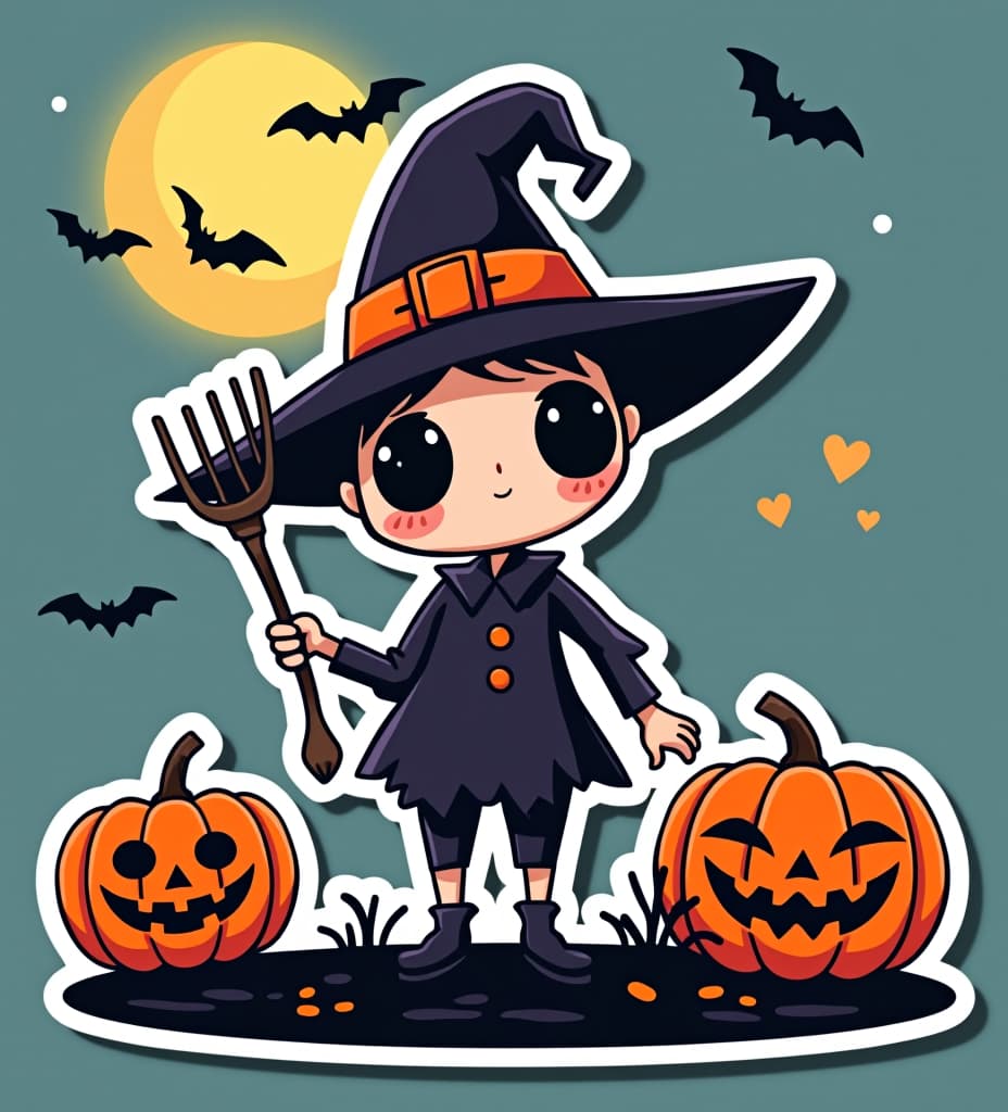  halloween sticker art cartoon