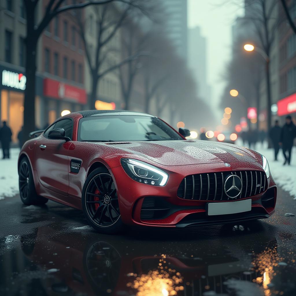  generate an art image.mercedes benz hyperrealistic, full body, detailed clothing, highly detailed, cinematic lighting, stunningly beautiful, intricate, sharp focus, f/1. 8, 85mm, (centered image composition), (professionally color graded), ((bright soft diffused light)), volumetric fog, trending on instagram, trending on tumblr, HDR 4K, 8K