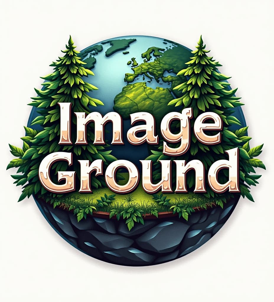  logo of text "imageground"