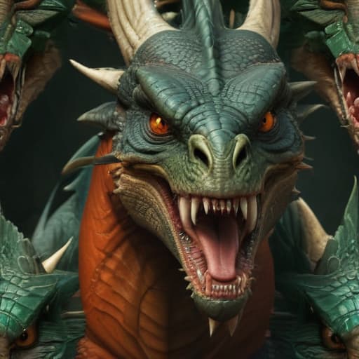 Brazilian realistic, dangerous and angry ragon