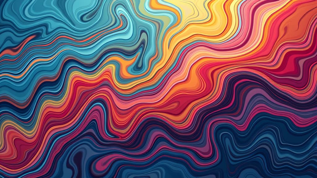  colorful abstract fluid art with swirling patterns