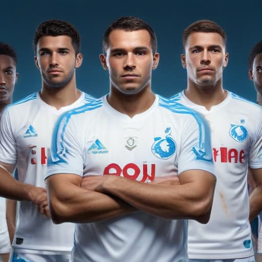 Olympique de Marseille in Surréaliste style