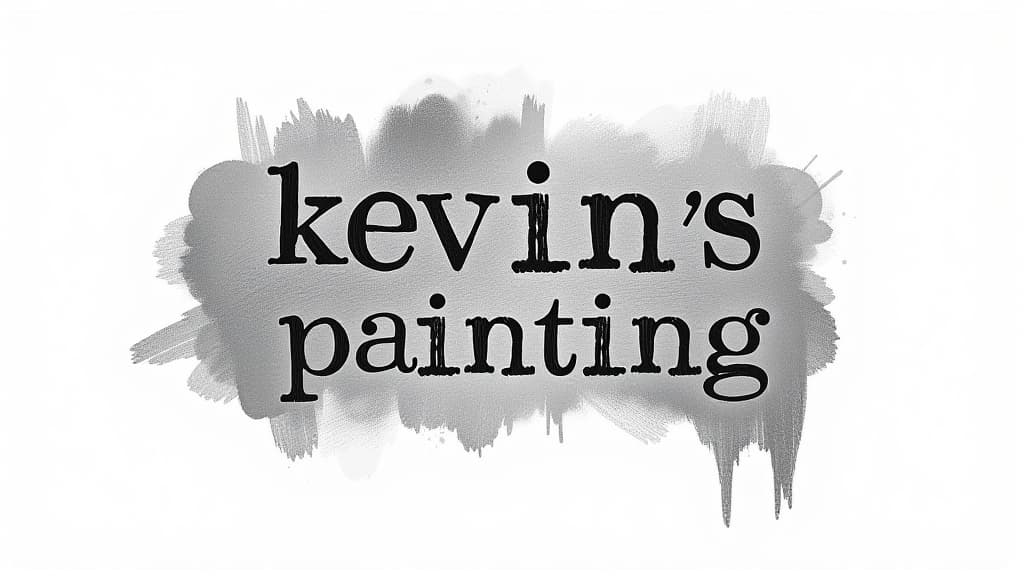  design a logo, in a pencil style. painting service , with the text 'kevin’s painting '.