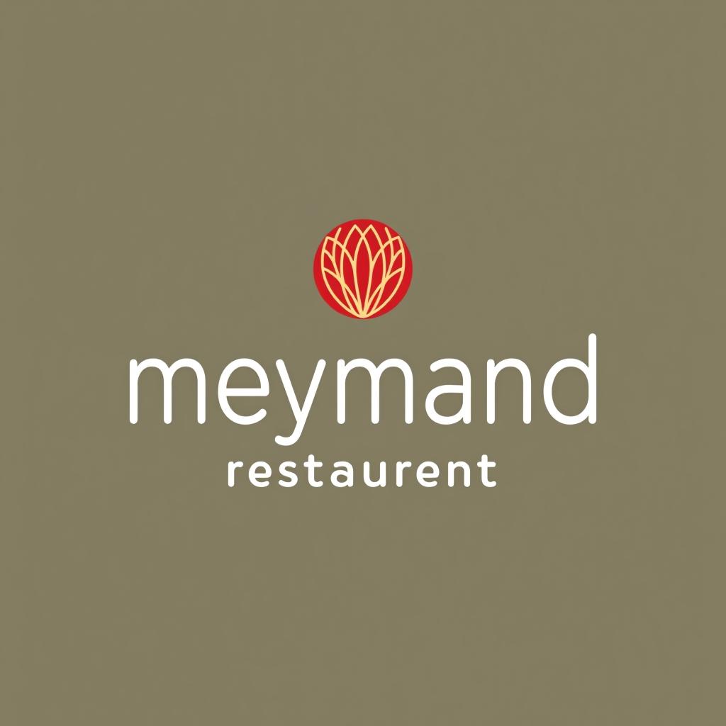  design a logo, , with the text 'meymand restaurent'.