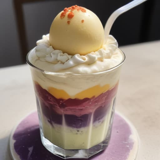 halo halo dessert waterclour