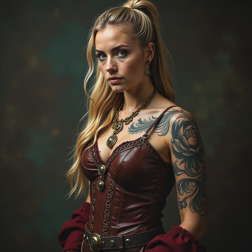  gorgeous tattooed viking queen