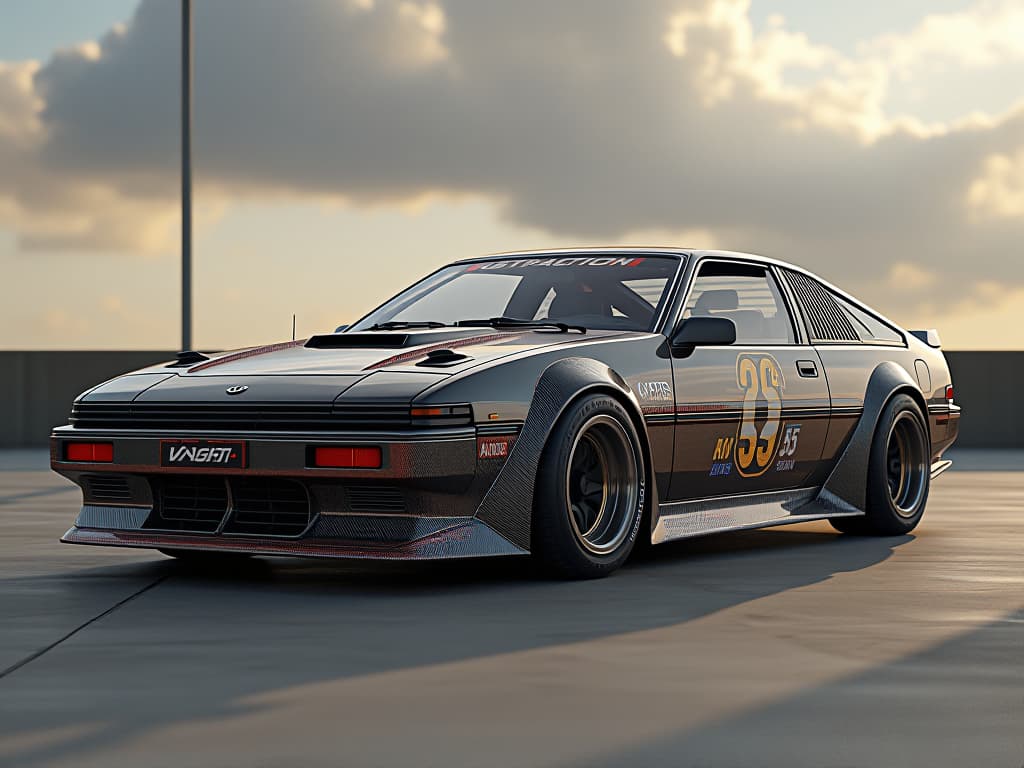  1984 toyota celica gts coupe reimagined for 2025, new, old, stanced, futuristic, coupe, ra65, celica, gts photo realistic, highly intricate and detailed, masterpiece, ultra high res,photography,8k resolution