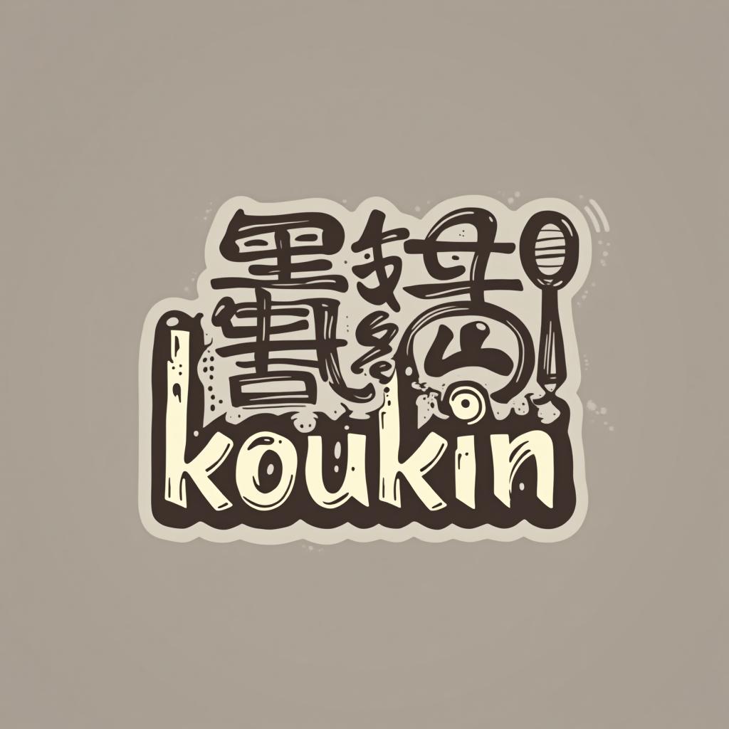  design a logo, , with the text 'koukin'.