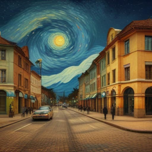 Distrito federal in Van Gogh style with Nenhum background