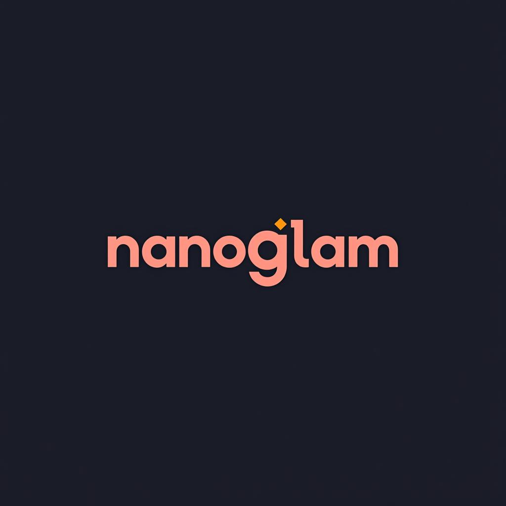  design a logo, , with the text 'nanoglam'.