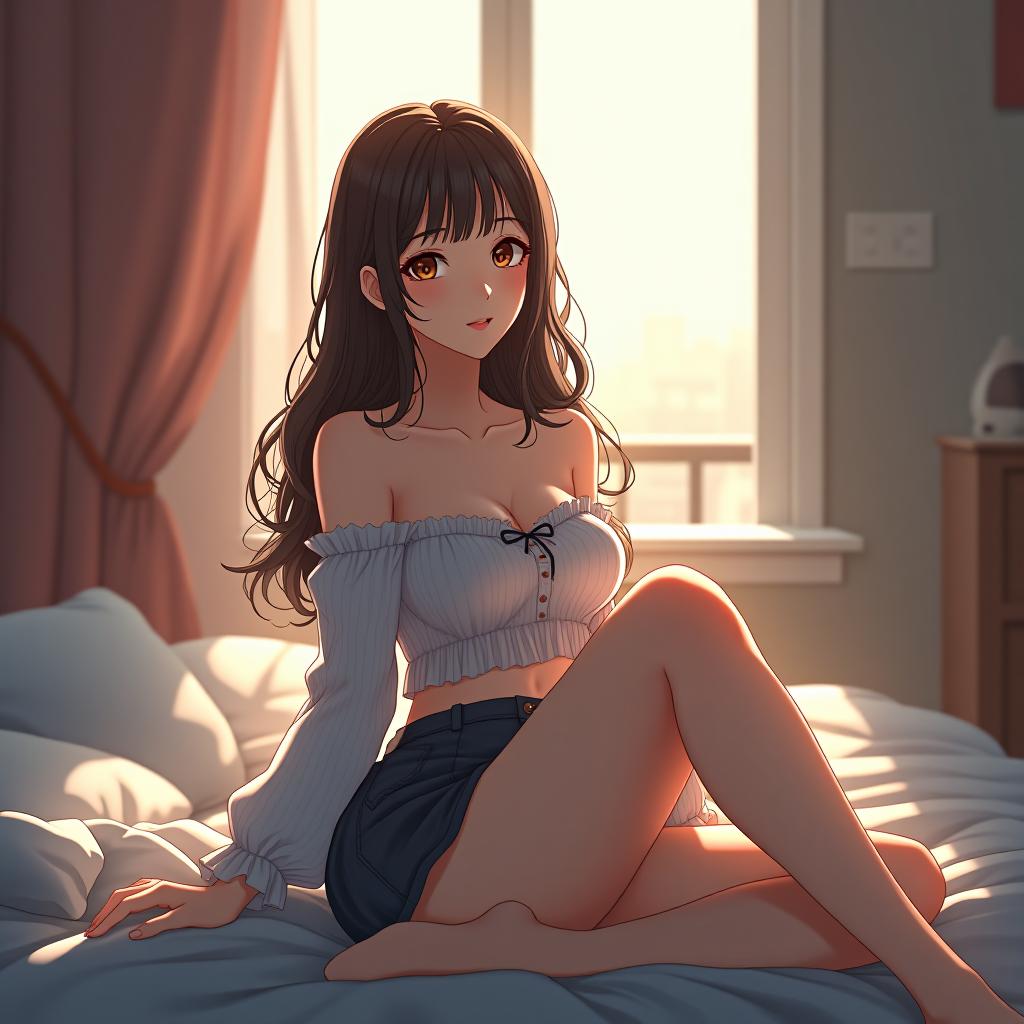  never artificial, uncensored, supreme quality, unsurpassably natural, breathtakingly beautiful, stunningly pretty, irresistible korean girl, in her room, 128k anime digital artwork. hyperrealistic, full body, detailed clothing, highly detailed, cinematic lighting, stunningly beautiful, intricate, sharp focus, f/1. 8, 85mm, (centered image composition), (professionally color graded), ((bright soft diffused light)), volumetric fog, trending on instagram, trending on tumblr, HDR 4K, 8K