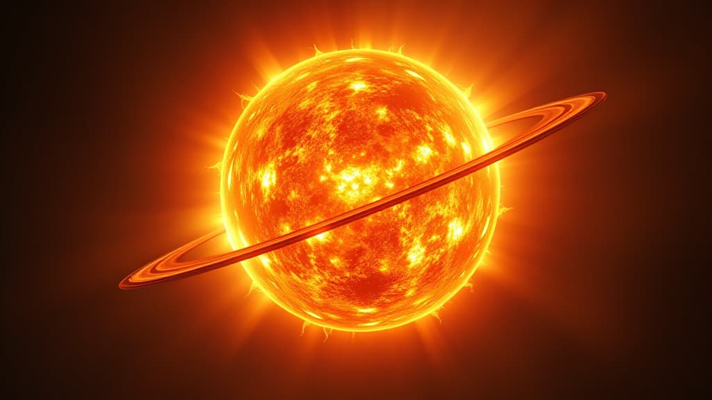  an artistic representation of the sun, a fiery behemoth radiating light, with planets orbiting around it in a vast space. hyperrealistic, full body, detailed clothing, highly detailed, cinematic lighting, stunningly beautiful, intricate, sharp focus, f/1. 8, 85mm, (centered image composition), (professionally color graded), ((bright soft diffused light)), volumetric fog, trending on instagram, trending on tumblr, HDR 4K, 8K