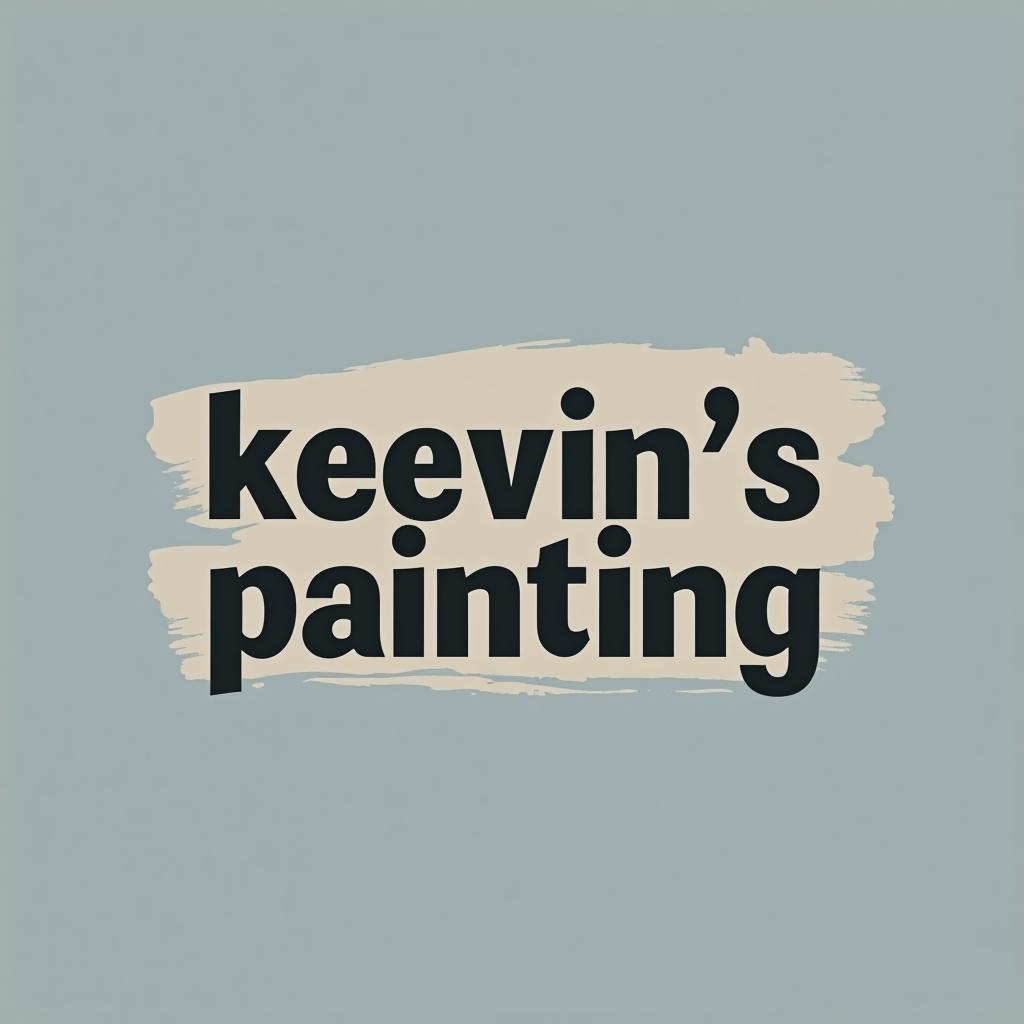  design a logo, in a minimalism style. painting service, with the text 'kevin’s painting '.