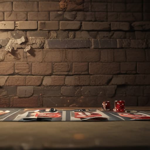 Gambling winning in Cinematic style with Old Wall background