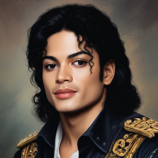 Micheal Jackson in Oil painting style