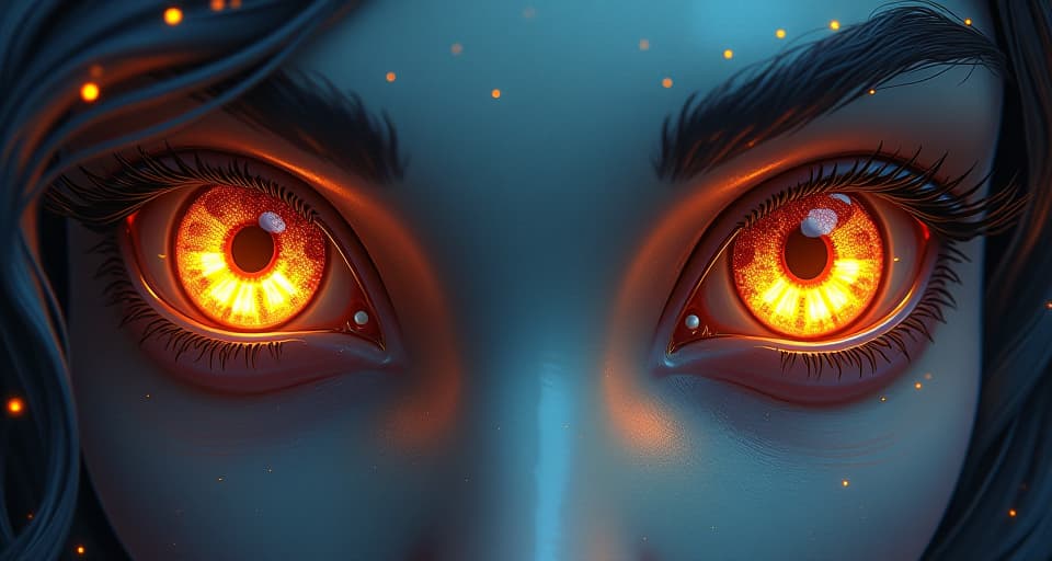  eyes radiating ancient wisdom, encased in a mystical glow. bridging time, ethereal vision, resonating voices.. the style is digital art illustration,highly detailed, whimsical,magical, dreamlike atmosphere, realism and fantasy blend, smooth, glossy textures,luminous quality, wonder and enchantment.