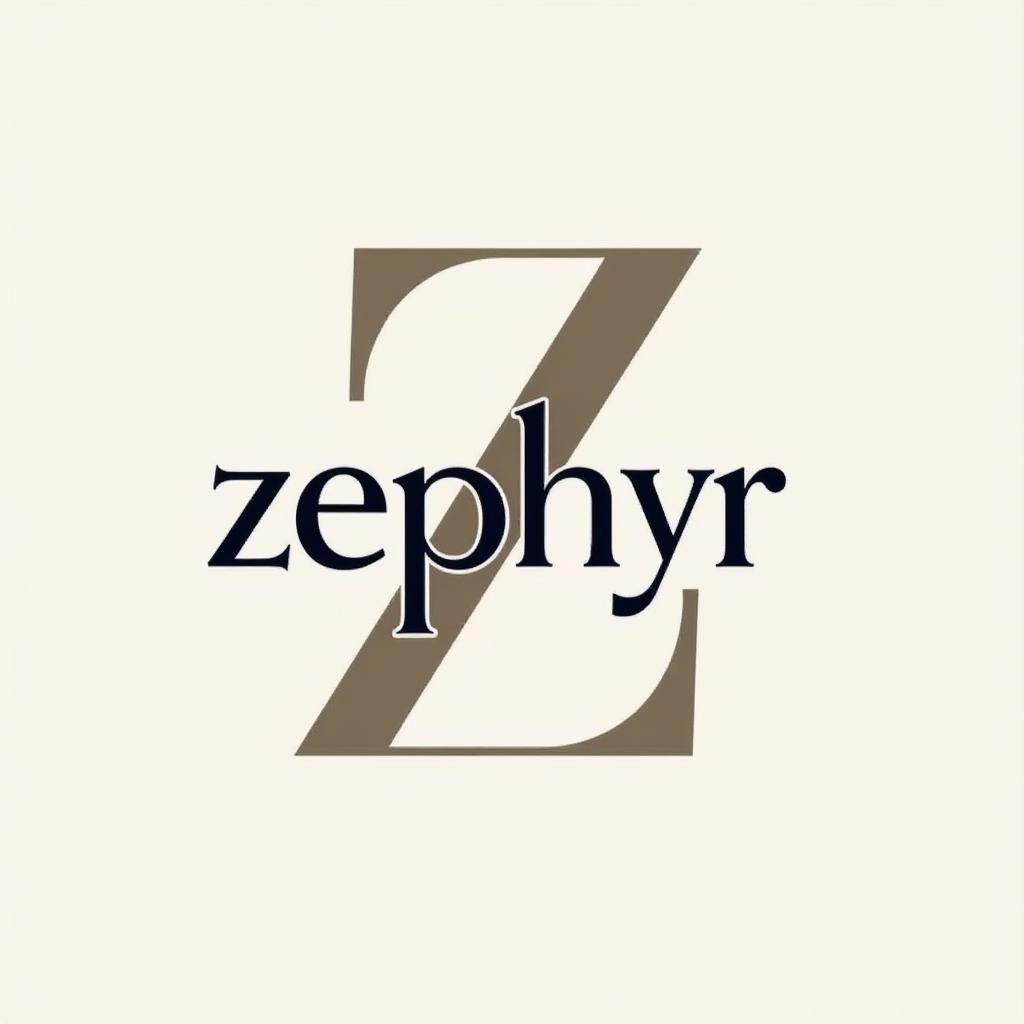  design a logo, create a letterform logo for ‘zephyr fashion’ featuring a stylish ‘z’, to reflect the brand’s trendy and contemporary fashion offerings.