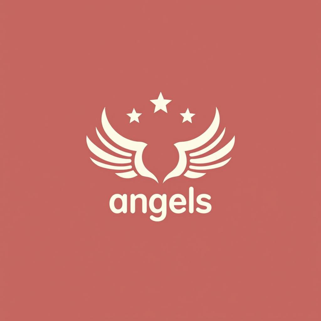  design a logo, in a geometric style. 水彩スタイル、ロゴ、海、青緑色、、白背景。, with the text 'smile angels'.