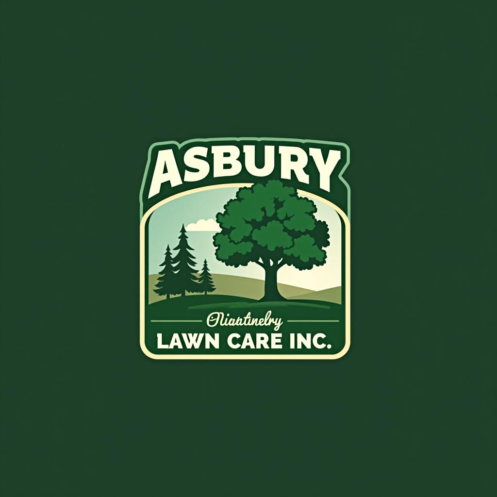  design a logo, asbury lawn care