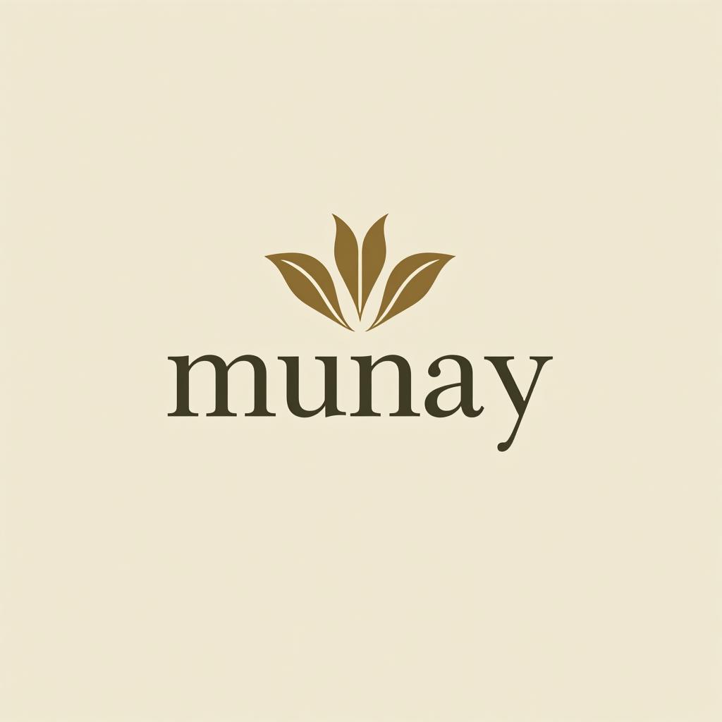  design a logo, centro de estética y spa, with the text 'munay'.