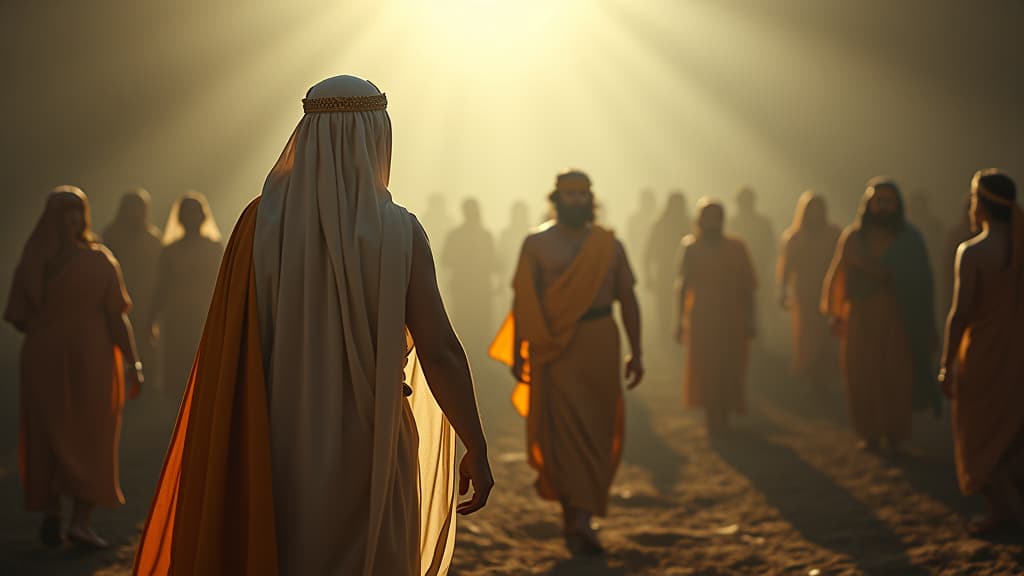  history of biblical times, a contrasting scene illustrating the moment before chaos, showcasing blissful moments of dinah before the tragedy. hyperrealistic, full body, detailed clothing, highly detailed, cinematic lighting, stunningly beautiful, intricate, sharp focus, f/1. 8, 85mm, (centered image composition), (professionally color graded), ((bright soft diffused light)), volumetric fog, trending on instagram, trending on tumblr, HDR 4K, 8K