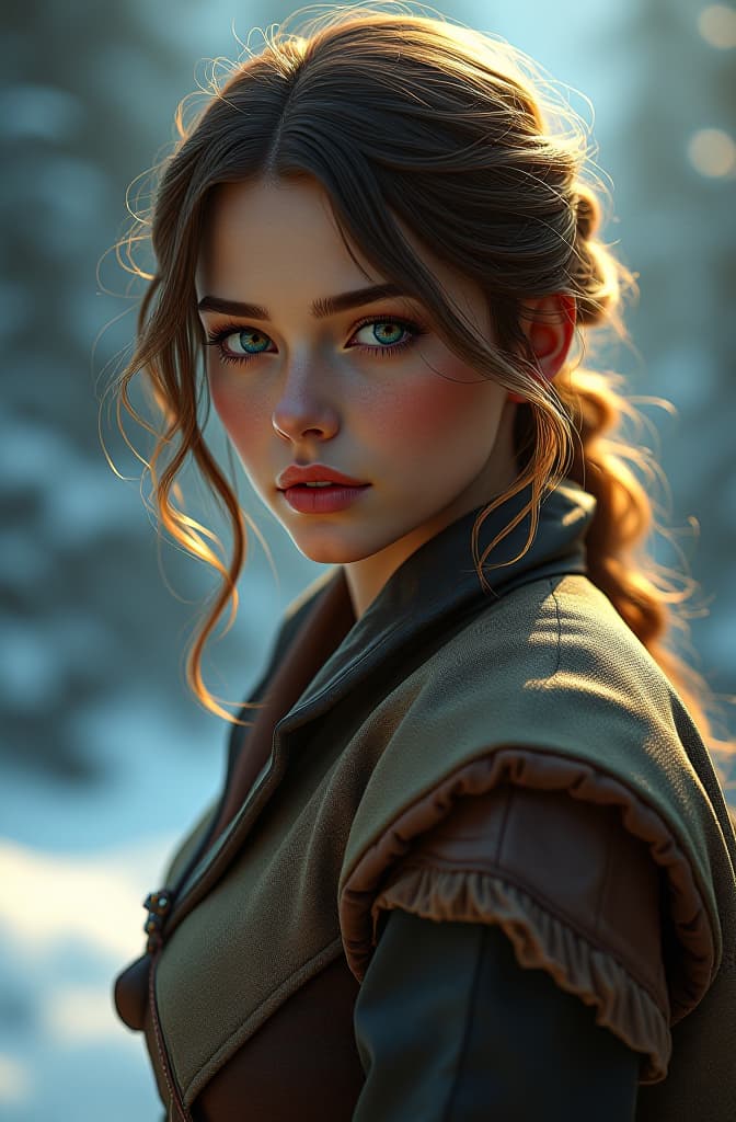  a girl standing in haven, realistic fantasy d & d character, closeup portrait art by donato giancola and greg rutkowski, realistic face, digital art, trending on artstation hyperrealistic, full body, detailed clothing, highly detailed, cinematic lighting, stunningly beautiful, intricate, sharp focus, f/1. 8, 85mm, (centered image composition), (professionally color graded), ((bright soft diffused light)), volumetric fog, trending on instagram, trending on tumblr, HDR 4K, 8K