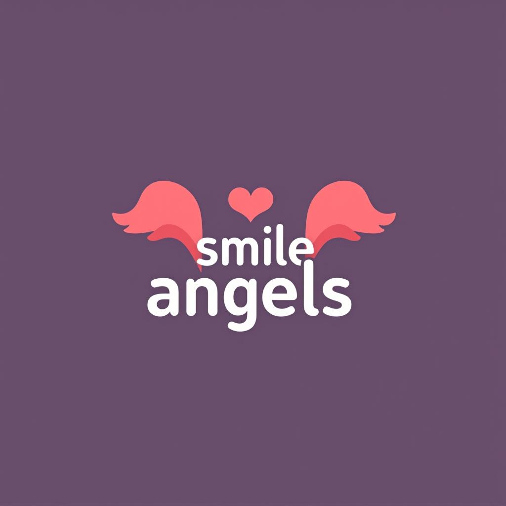  design a logo, レガッタテーマのミニマルラインロゴ、テキスト「smile angels」。, with the text 'スマイルエンジェルズ'.