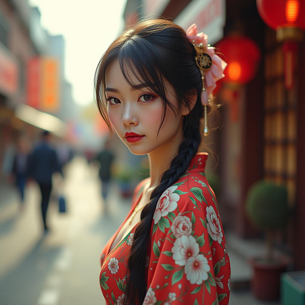  chinese beauties live on the streets, real, best quality, masterpiece, highres, highly detailed