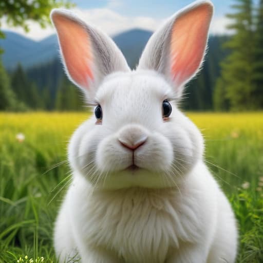 Benny the bunny with Nature background