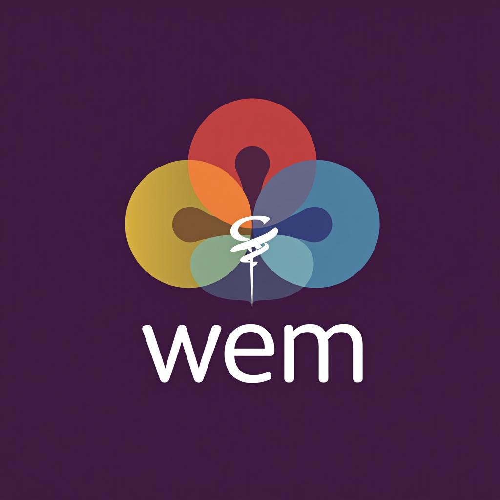  design a logo, women asociation in energy called wem as standing for women energy moldova, with the text 'wem'.