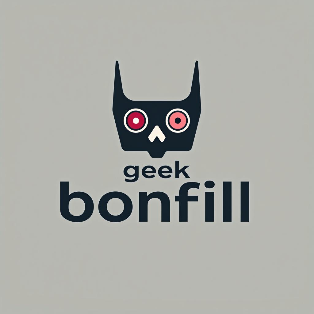  design a logo, tecnología , with the text 'geek bonfil'.