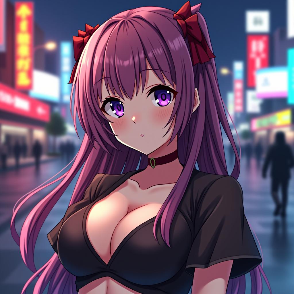  good quality, high quality, ultra qualify, anime girl poster of gta 6