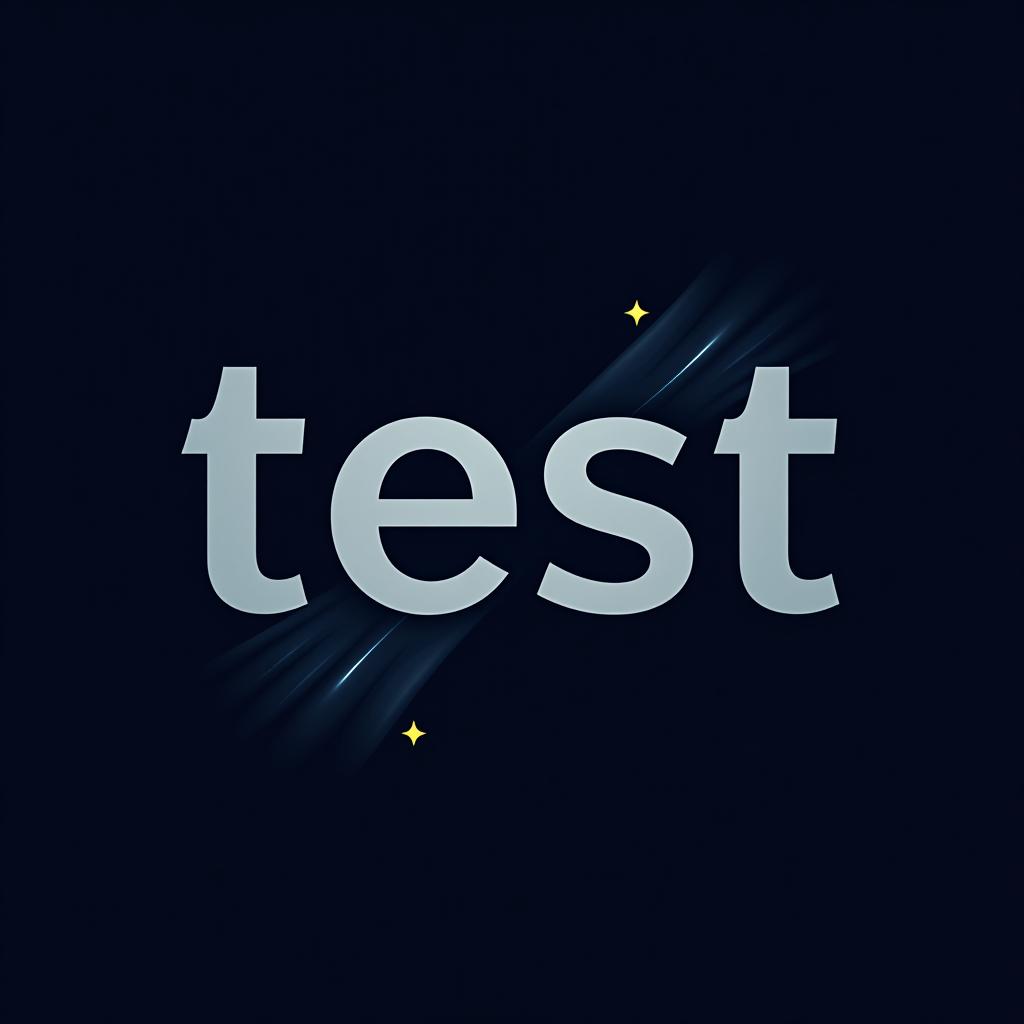  design a logo, , with the text 'test'.