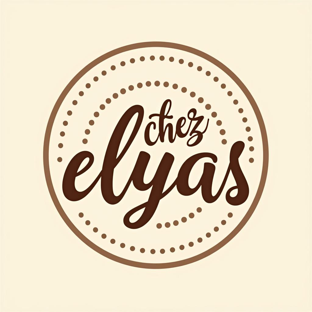  design a logo, , with the text 'chez elyas'.