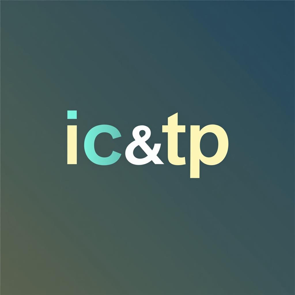  design a logo, es un logo para una empresa que se dedica a hacer pruebas hidrostáticas al sector de los hidrocarburos, el logo debe llevar las letras del nombre de la compañía, ic&tp , with the text 'ic&tp '.