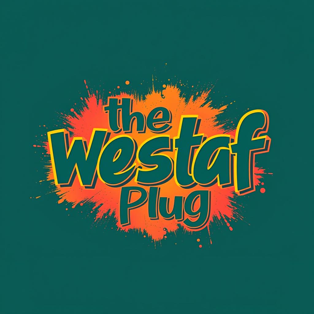  design a logo, effet graffiti avec les couleur de l’afrique de l’ouest , with the text 'the westaf plug'.