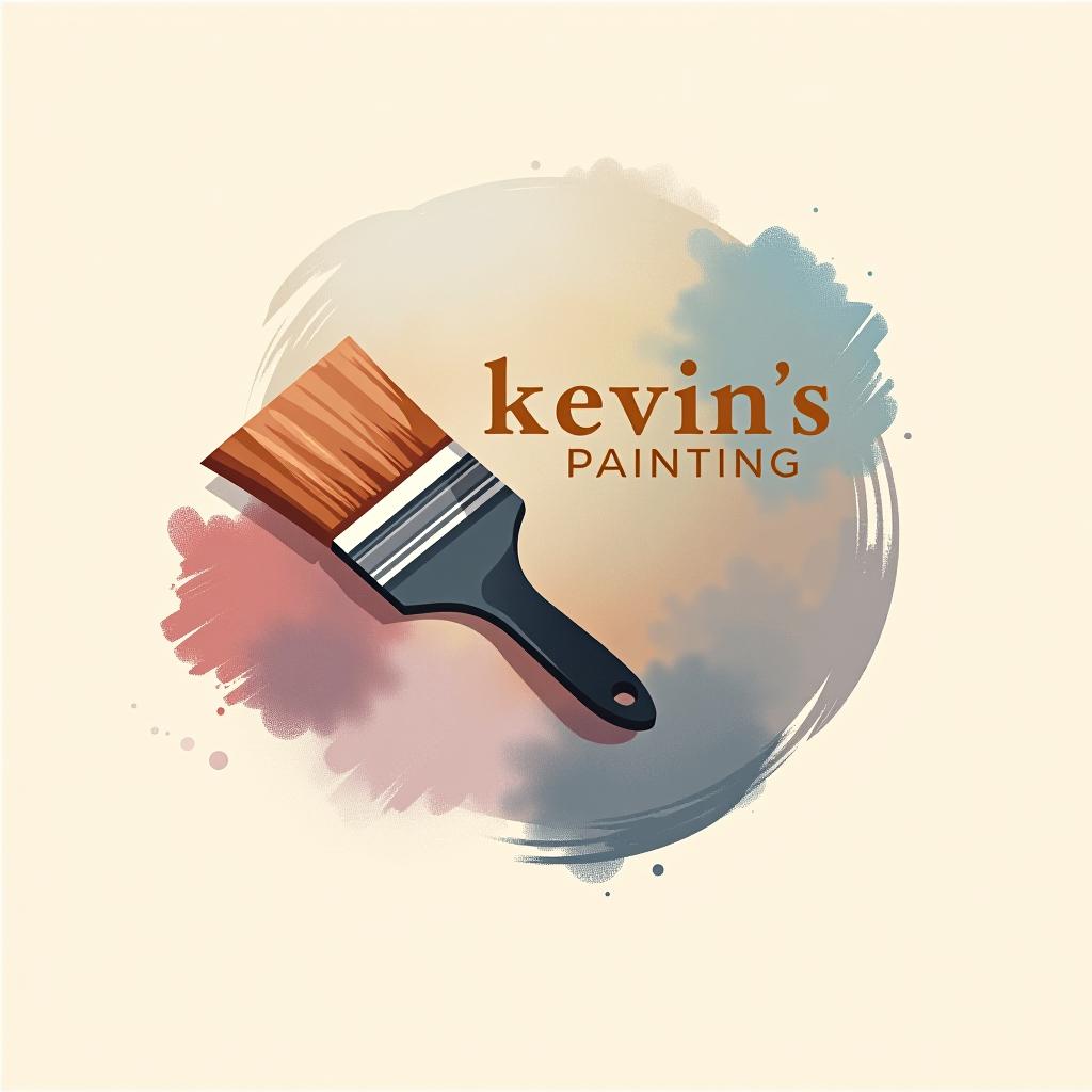  design a logo, in a minimalism style. painting service, with the text 'kevin’s painting '.