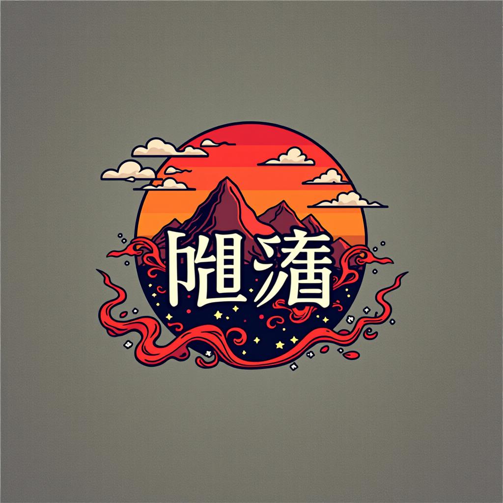  design a logo, ハート　燃える　揺れる　, with the text '愛魂屋'.