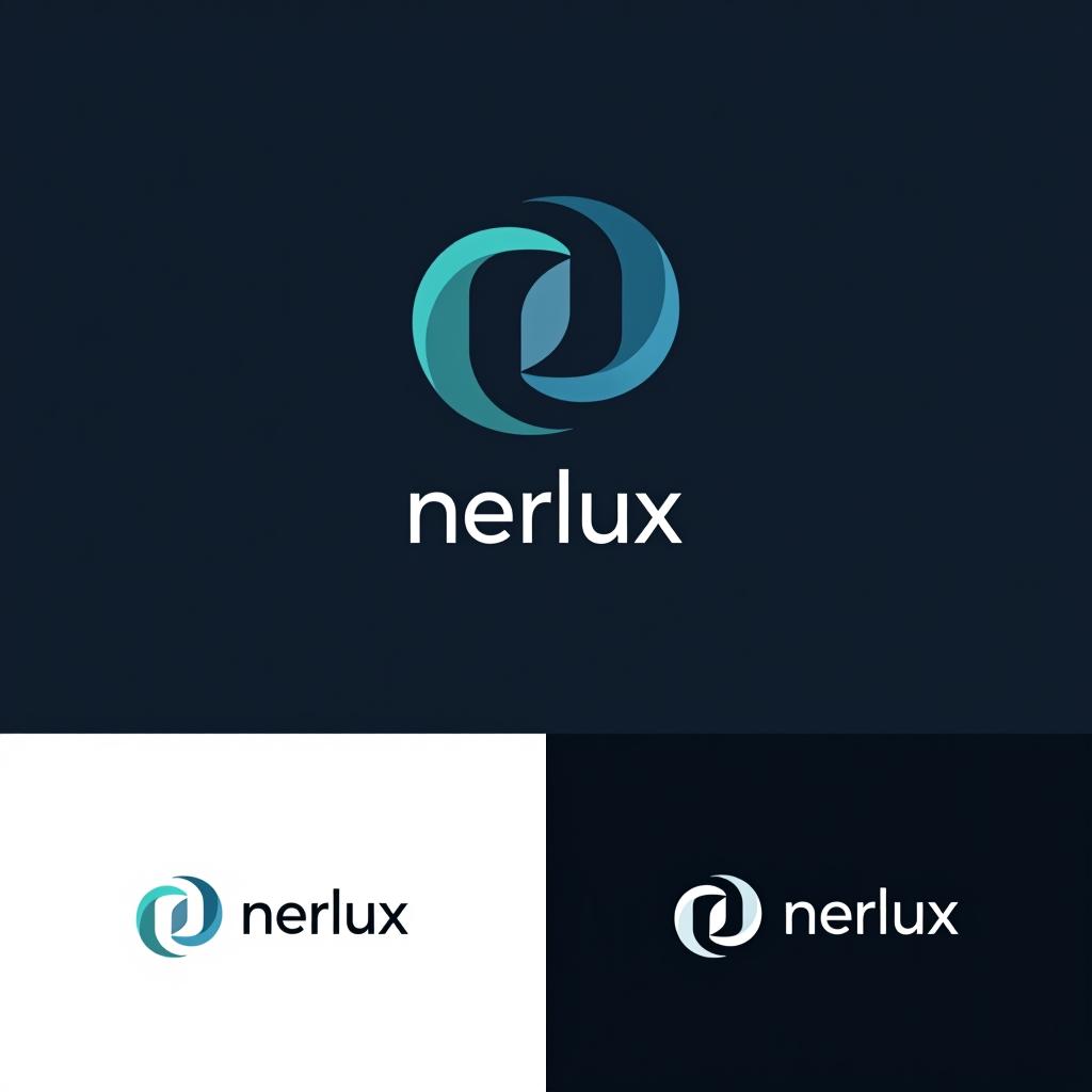  design a logo, une entreprise de communication , with the text 'nerlux'.