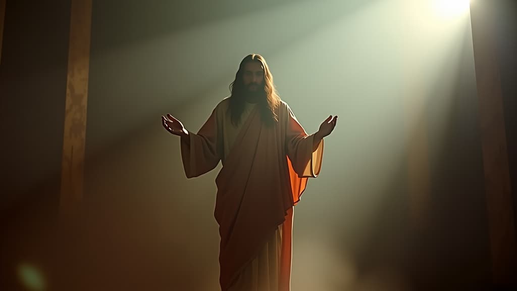  a visual timeline showcasing the critical non christian references to jesus throughout history. hyperrealistic, full body, detailed clothing, highly detailed, cinematic lighting, stunningly beautiful, intricate, sharp focus, f/1. 8, 85mm, (centered image composition), (professionally color graded), ((bright soft diffused light)), volumetric fog, trending on instagram, trending on tumblr, HDR 4K, 8K