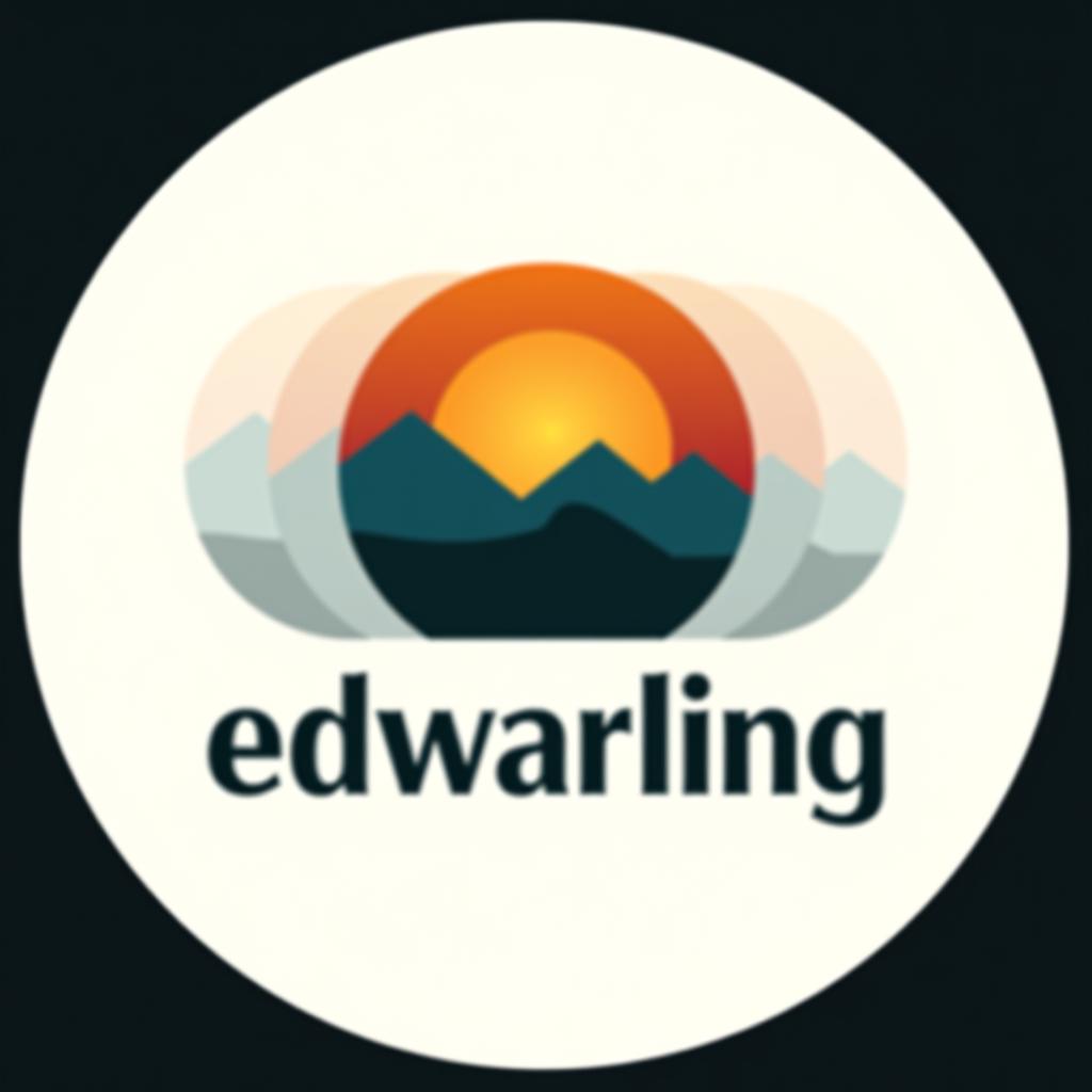  design a logo, logro para empresa de fotos , with the text 'edwarling enfoque '.