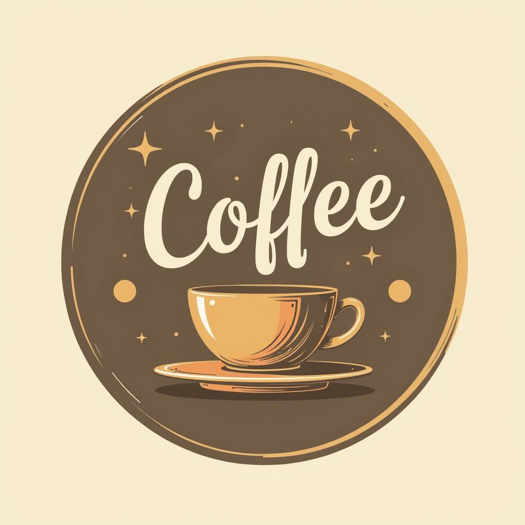  cute and modern coffee brand logo, youthful, adventurous, innovative menu challenges. this logo in circle