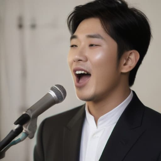 korean man singing