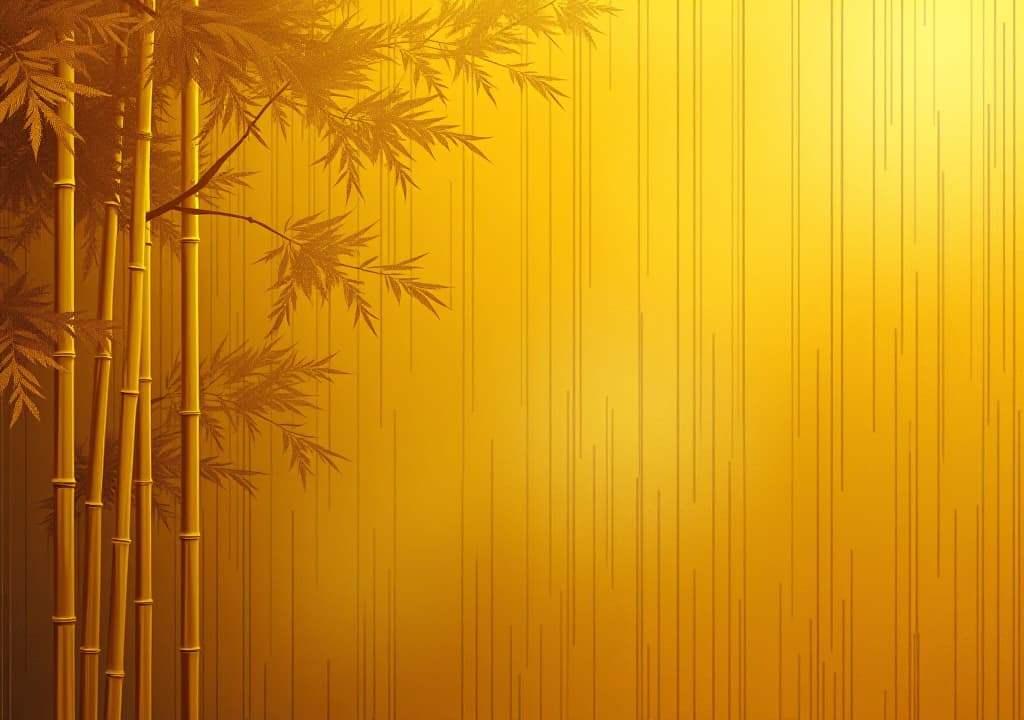  background with bamboo texture, golden yellow color that characterizes bamboo. generative artificial intelligence.