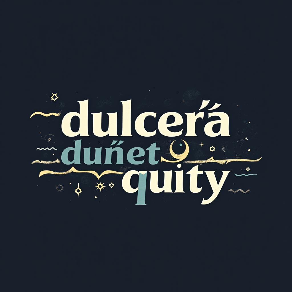  design a logo, , with the text 'dulcería quity'.