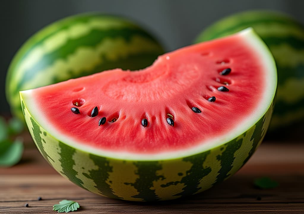  the watermelon scientifically known as citrullus lanatus displays luscious pink flesh and a sturdy green rind creating an enticing appearance in the copy space image