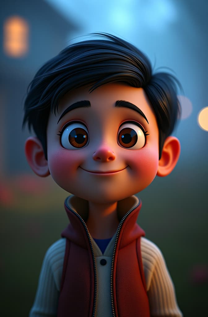  a horor house , disney pixar poster, pixar movie style, animated disney cartoon face, disney face, portrait, cute face, round face, cartoon character, disney character, disney animated movies, disney pixar hyperrealistic, full body, detailed clothing, highly detailed, cinematic lighting, stunningly beautiful, intricate, sharp focus, f/1. 8, 85mm, (centered image composition), (professionally color graded), ((bright soft diffused light)), volumetric fog, trending on instagram, trending on tumblr, HDR 4K, 8K