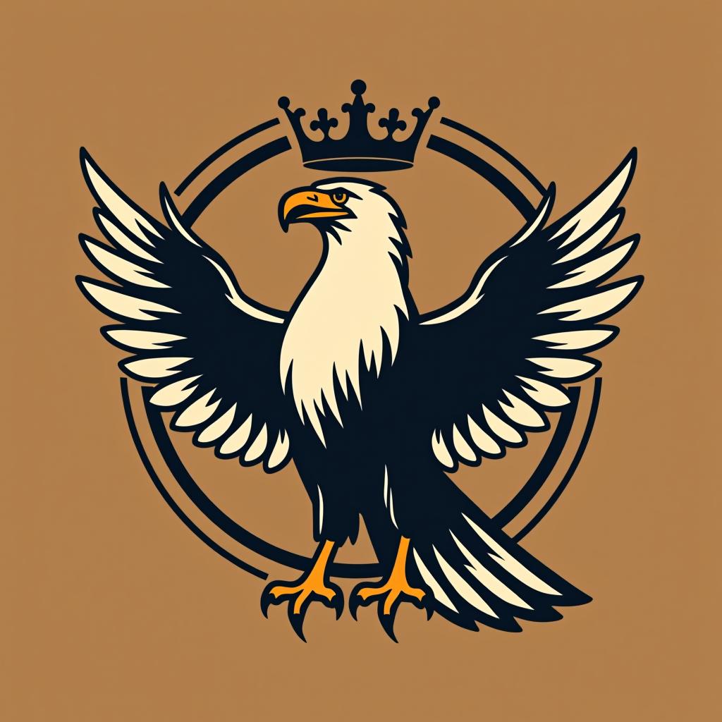  design a logo, un aigle royal qui chante