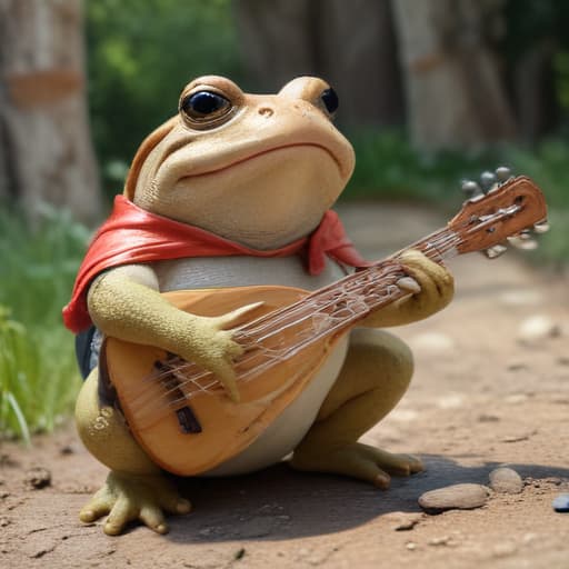 Toad plays the lute