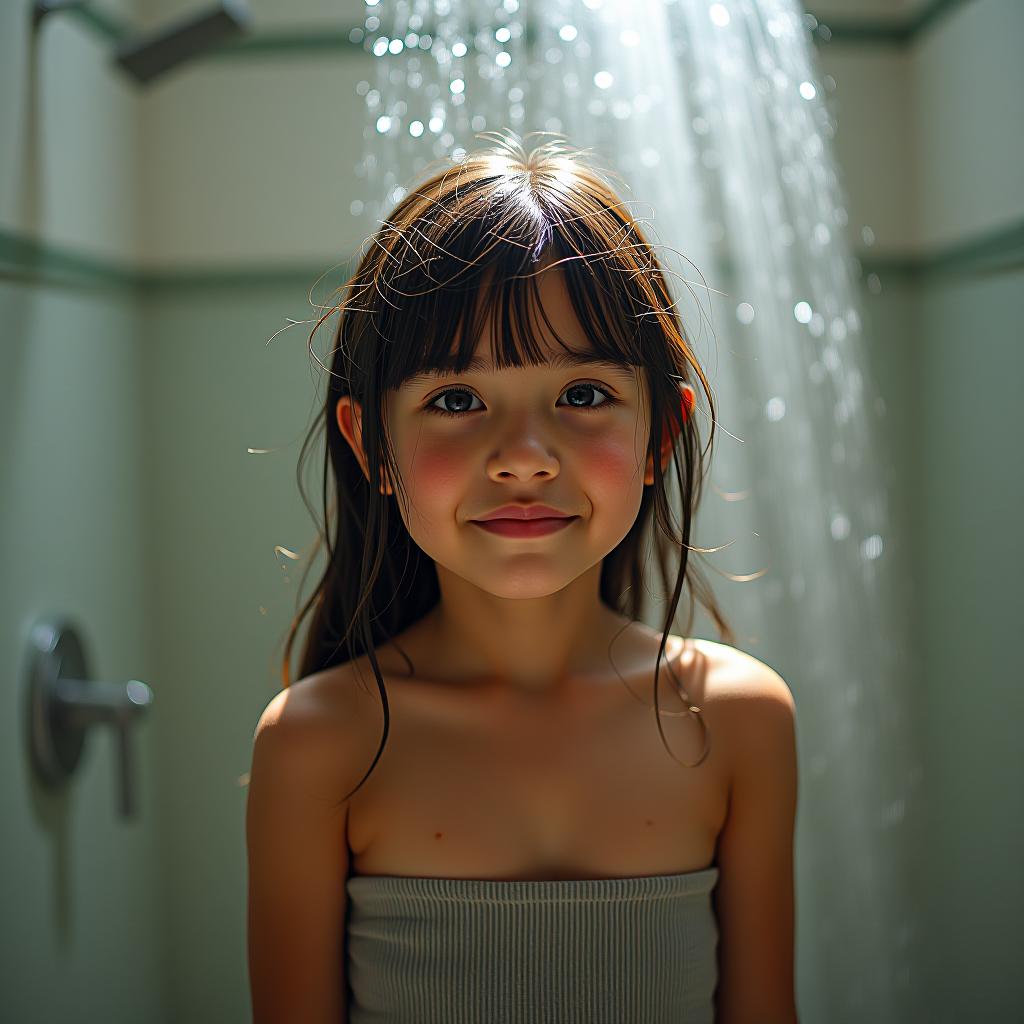  girl in shower